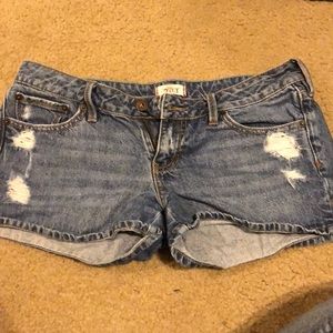 Blue jean shorts